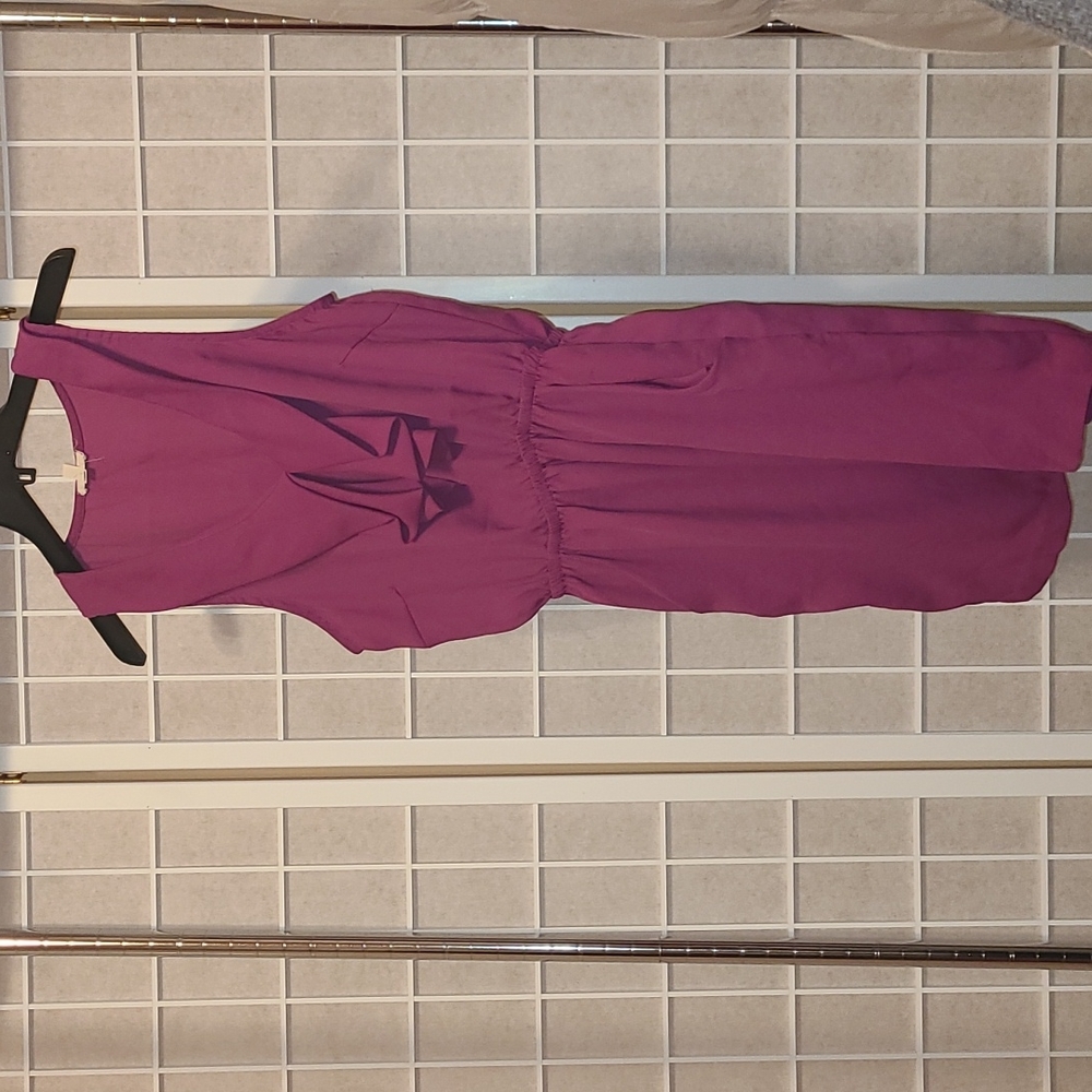 Magenta sleeveless dreas